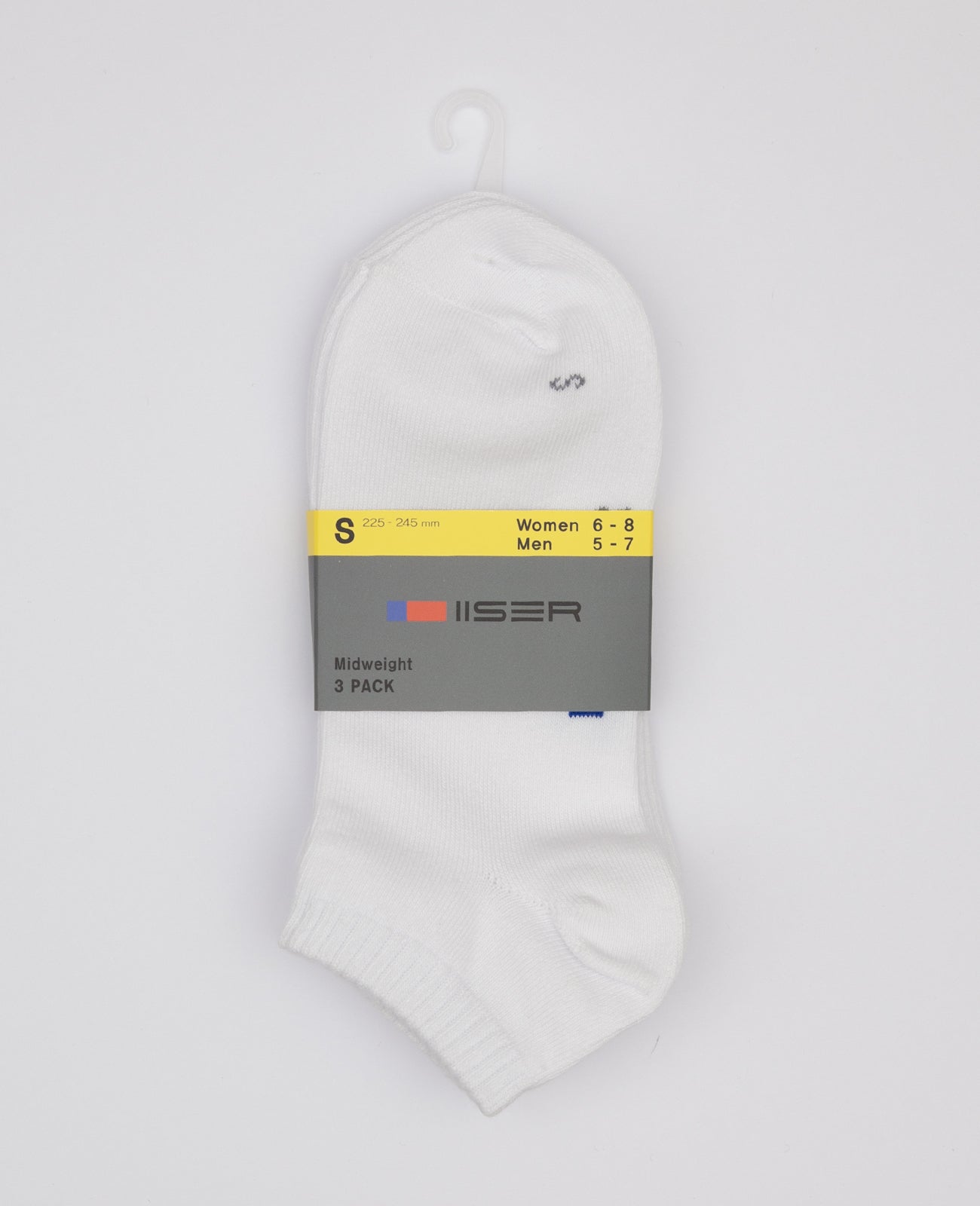 Midweight No Show Socks 3 Pack